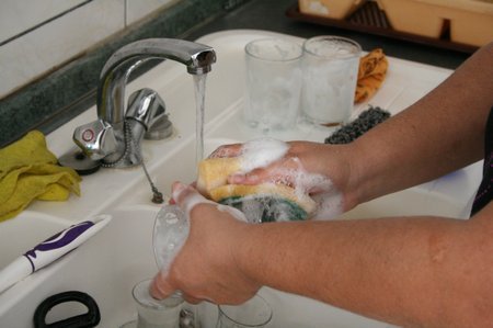 cleanse the inside of the cup