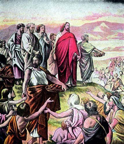 Jesus Feeding The Multitude Loaves And Fishes | VCS